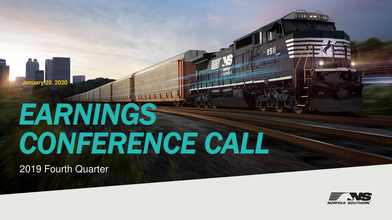 Norfolk Southern Corporation 2019 Q4 - Results - Earnings Call ...