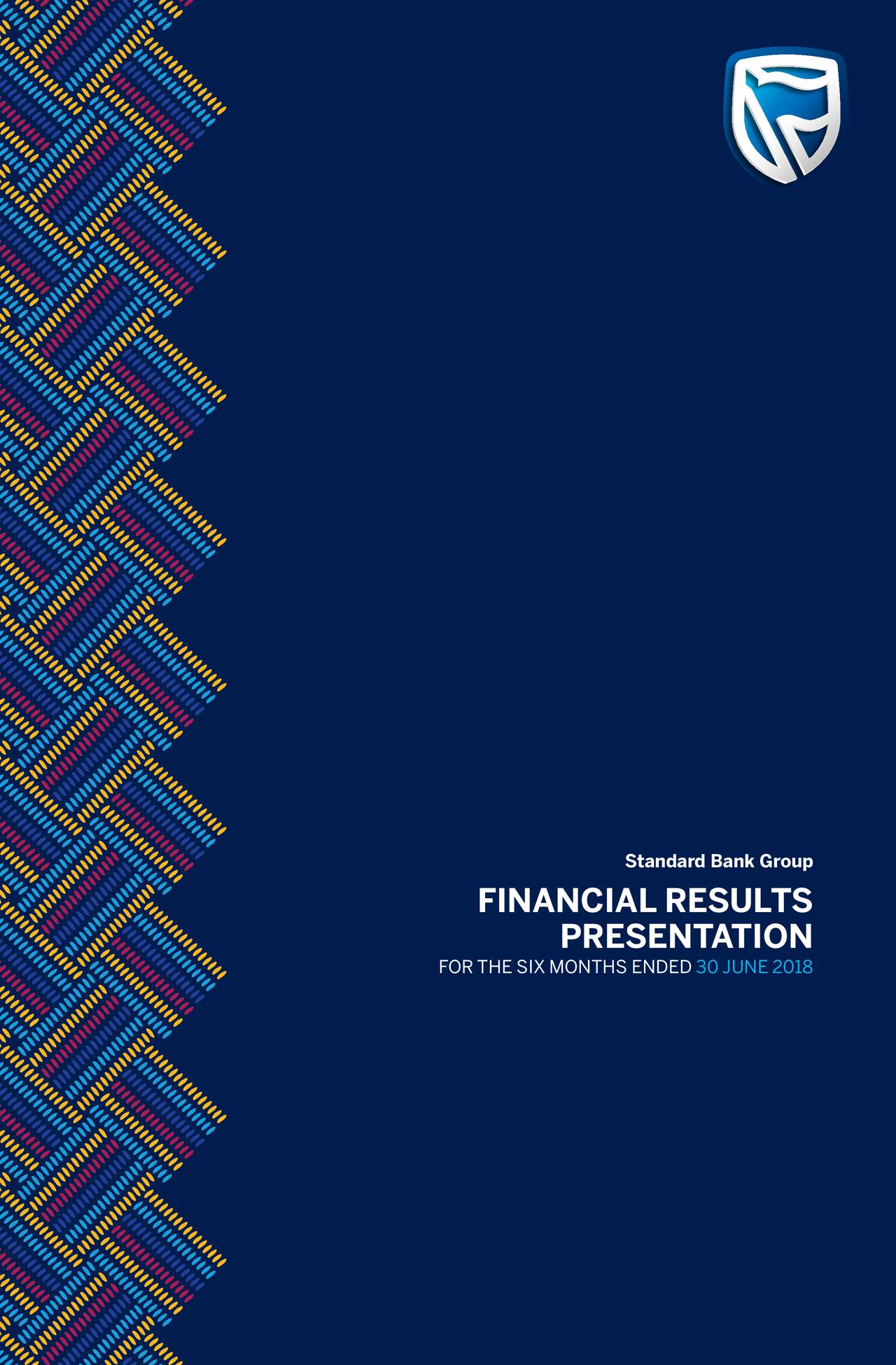 Standard Bank Group Ltd. ADR 2018 Q2 Results Earnings Call Slides