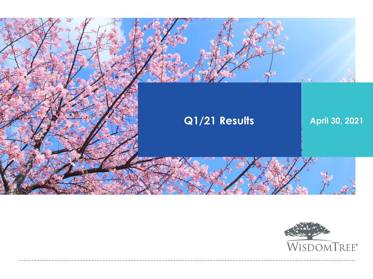 Q1/21 Results               April 30, 2021