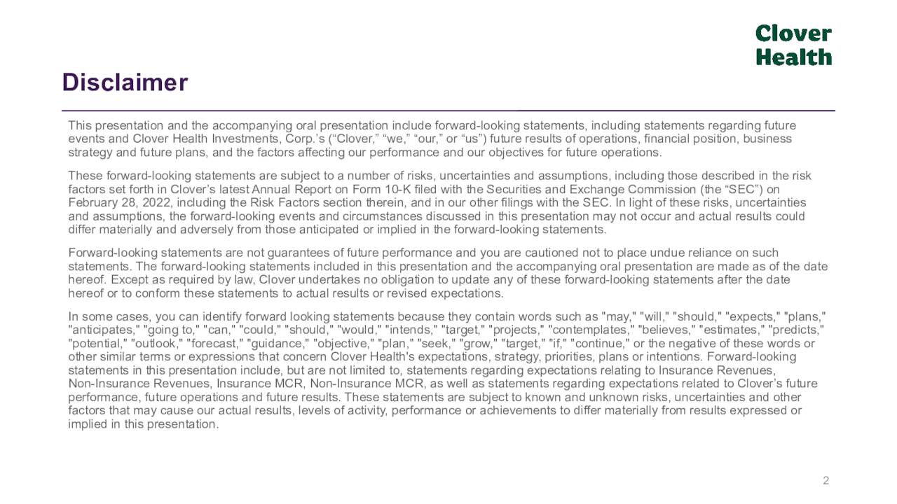 Clover Health Investments (CLOV) Presents at the 41st Annual J.P