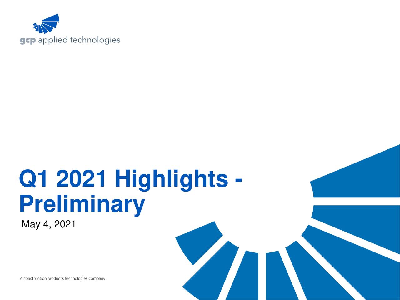 Q1 2021 Highlights -