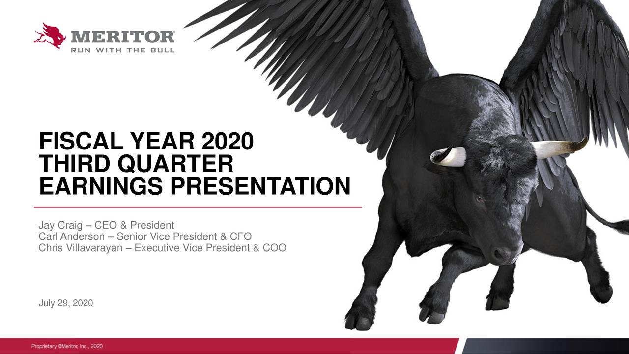 Meritor Inc 2020 Q3 Results Earnings Call Presentation Nyse Cmi