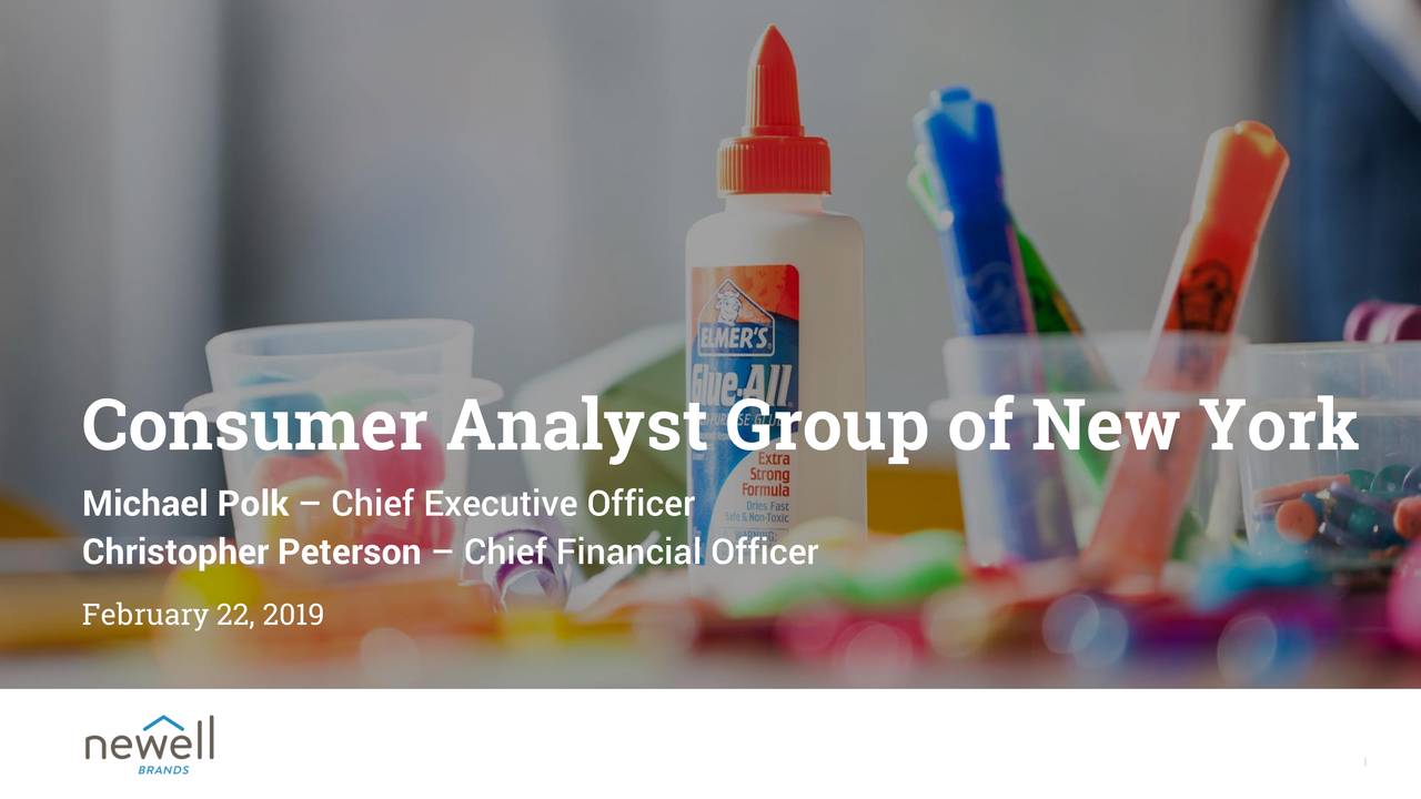 Michael Polk – Chief Executive Officer Christopher Peterson – Chief Financial Officer February 22, 2019 1