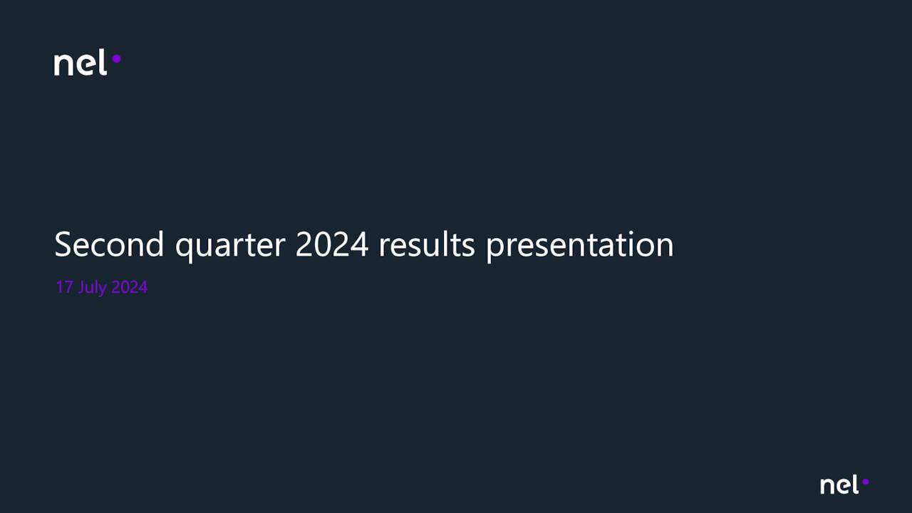 Second quarter 2024 results presentation