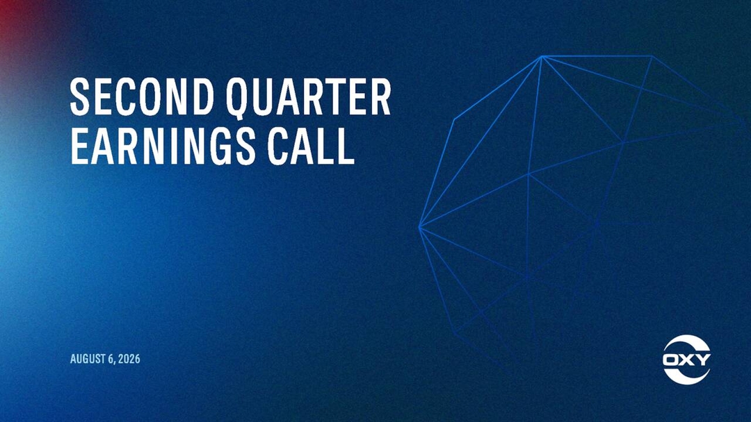 Alpha Call Occidental Petroleum Corporation 2026 Q2 - Results - Earnings Call ...