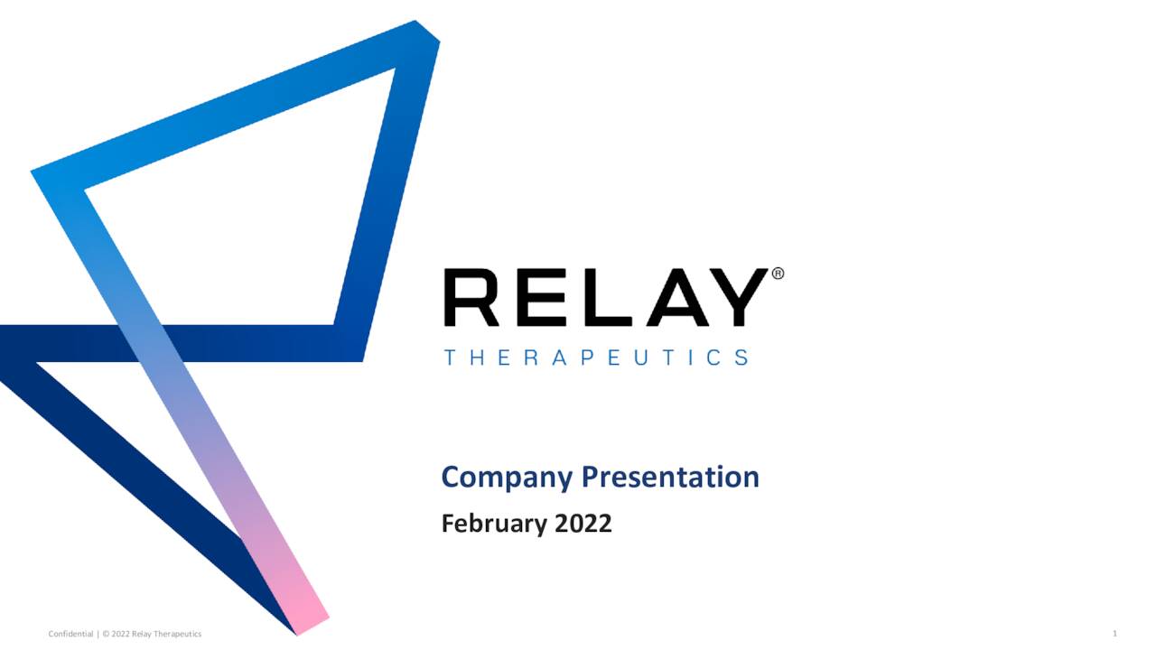 Relay Therapeutics (RLAY) Investor Presentation Slideshow (NASDAQ