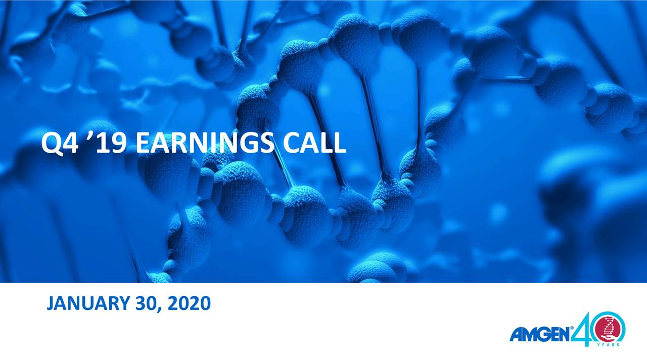 Amgen Inc. 2019 Q4 - Results - Earnings Call Presentation (NASDAQ:AMGN ...