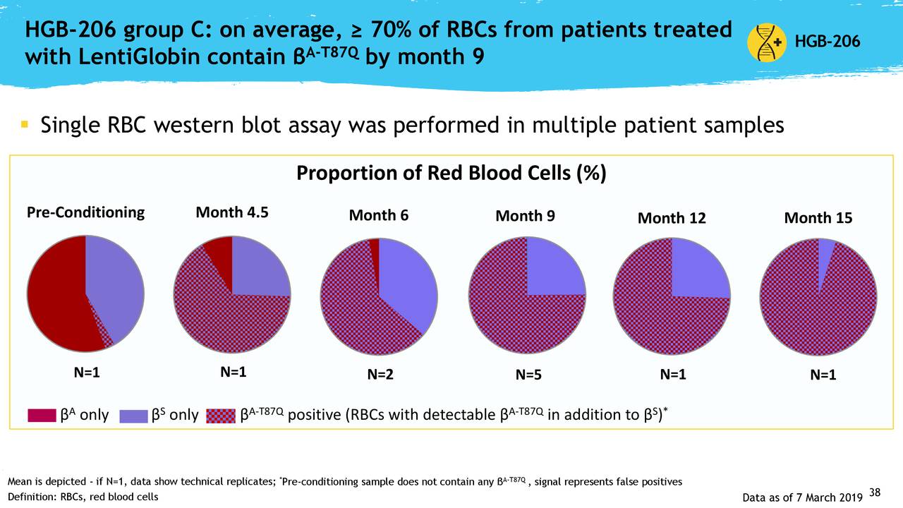 HGB-206 group C: on average, ≥ 70% of RBCs from patients treated