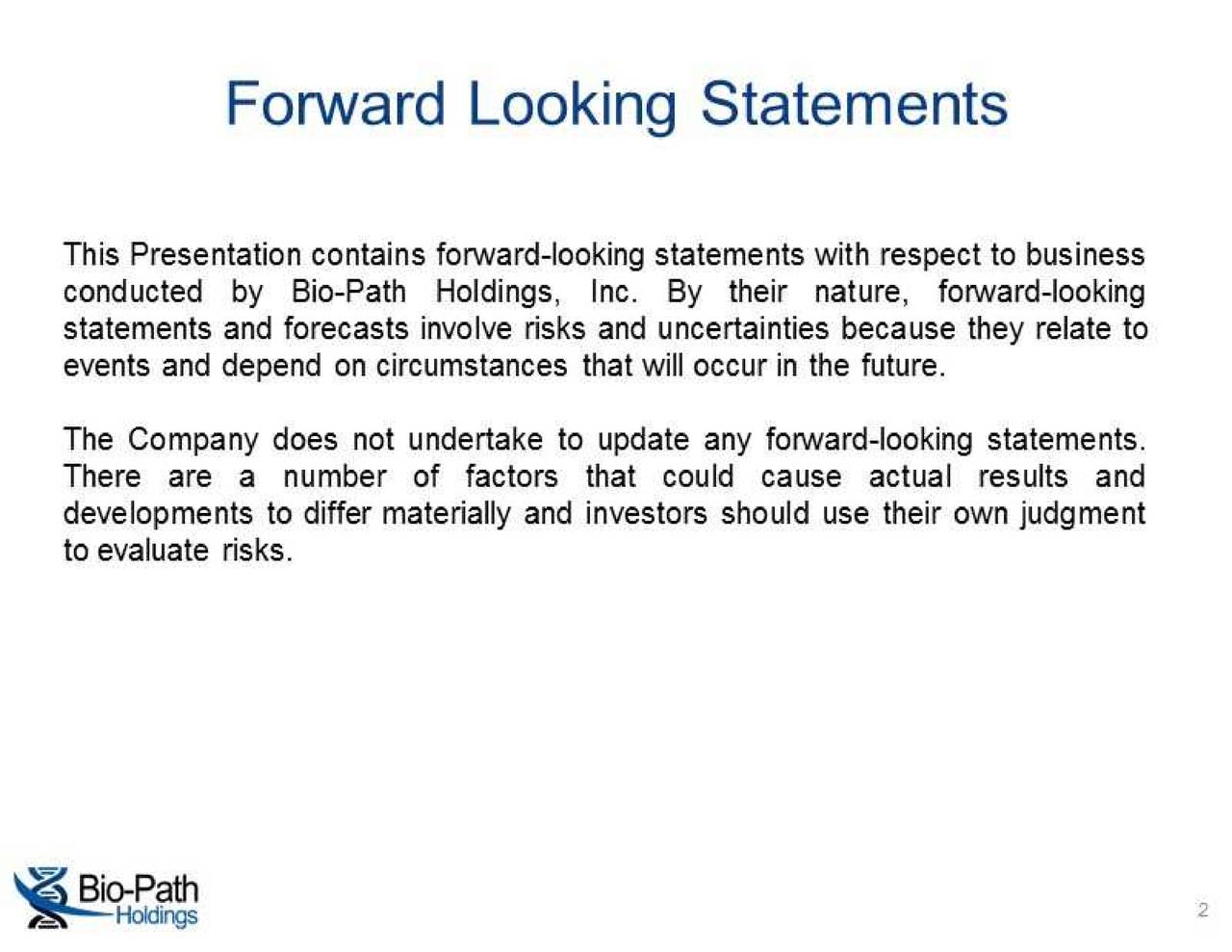 BioPath (BPTH) Presents At Rodman & Renshaw 19th Annual Global