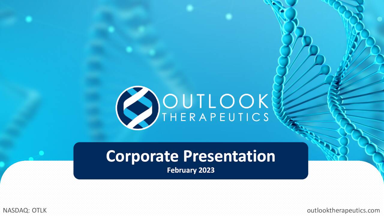 Outlook Therapeutics (OTLK) Investor Presentation - Slideshow (NASDAQ ...