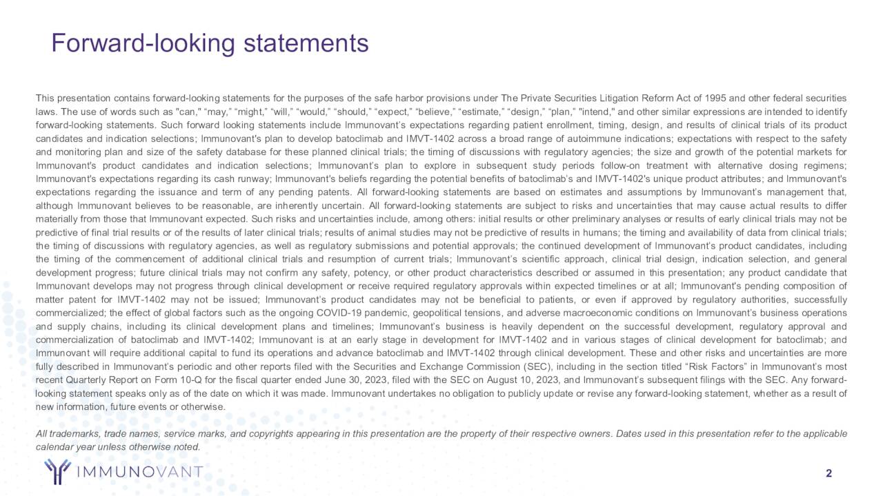 Forward-looking statements