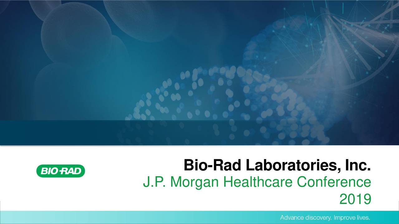 Bio-Rad Laboratories (BIO) Presents At 37th Annual J.P. Morgan ...