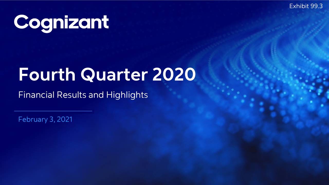 Cognizant Technology Solutions Corporation 2020 Q4 Results Earnings