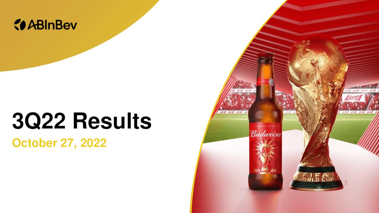 AnheuserBusch InBev SA/NV 2022 Q3 Results Earnings Call