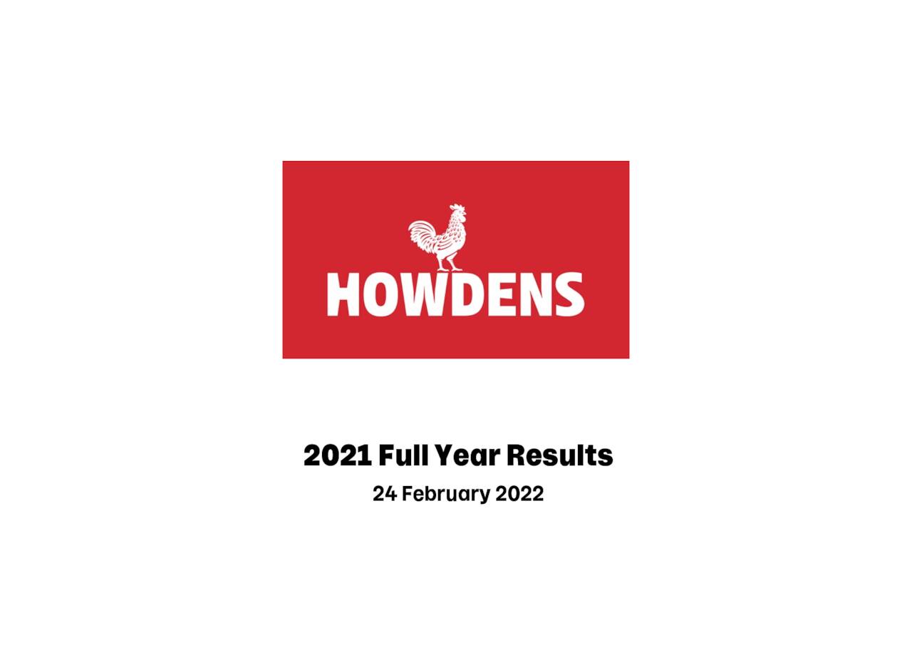 Howden Joinery Group Plc 2021 Q4 Results Earnings Call Presentation