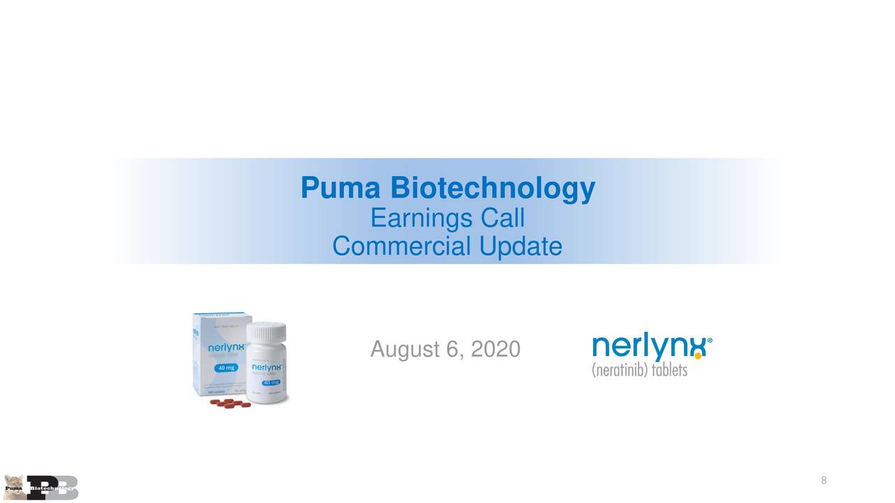 Puma Biotechnology, Inc. 2020 Q2 Results Earnings Call Presentation