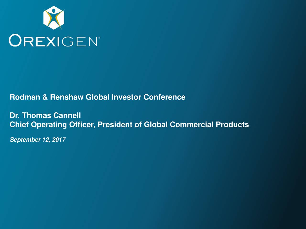 Orexigen Therapeutics (OREX) Presents At Rodman & Renshaw 19th Annual