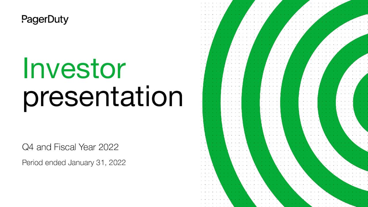 PagerDuty, Inc. 2021 Q4 Results Earnings Call Presentation (NYSEPD