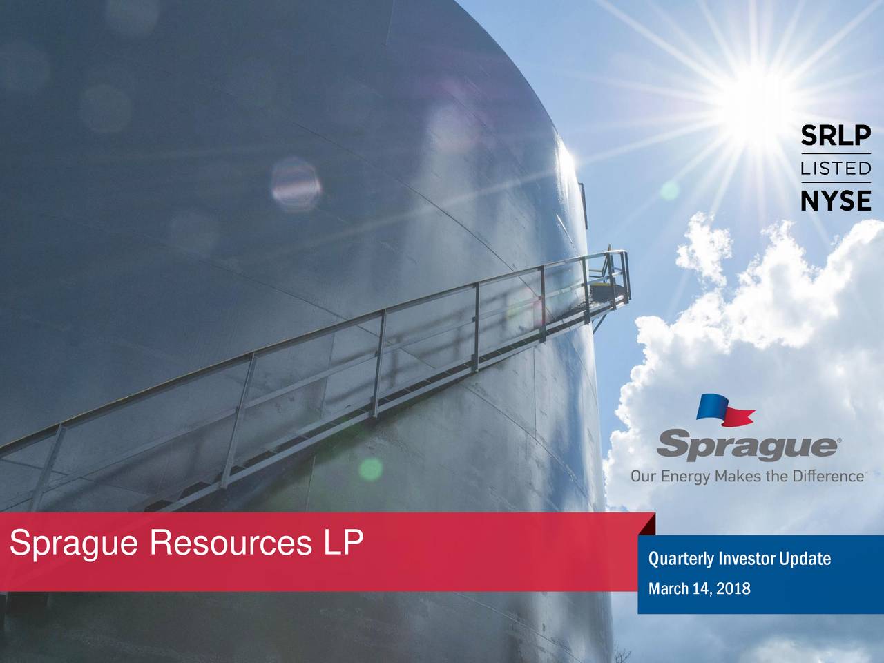 Sprague Resources LP 2017 Q4 Results Earnings Call Slides (NYSE
