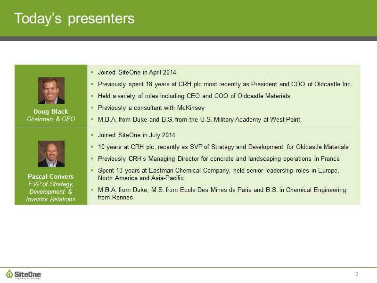 SiteOne Landscape (SITE) Presents At William Blair 2018 Growth Stock