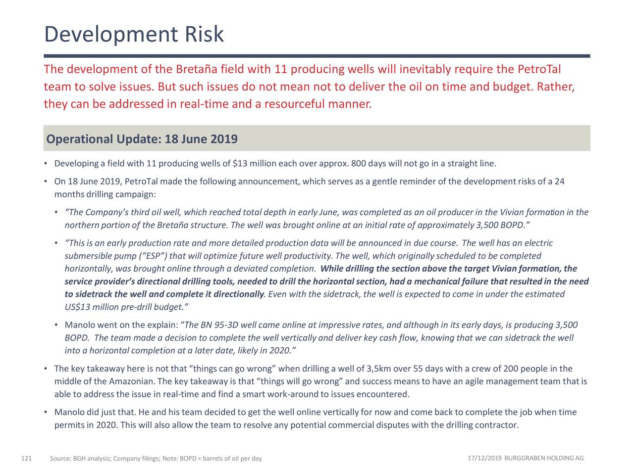 Development Risk