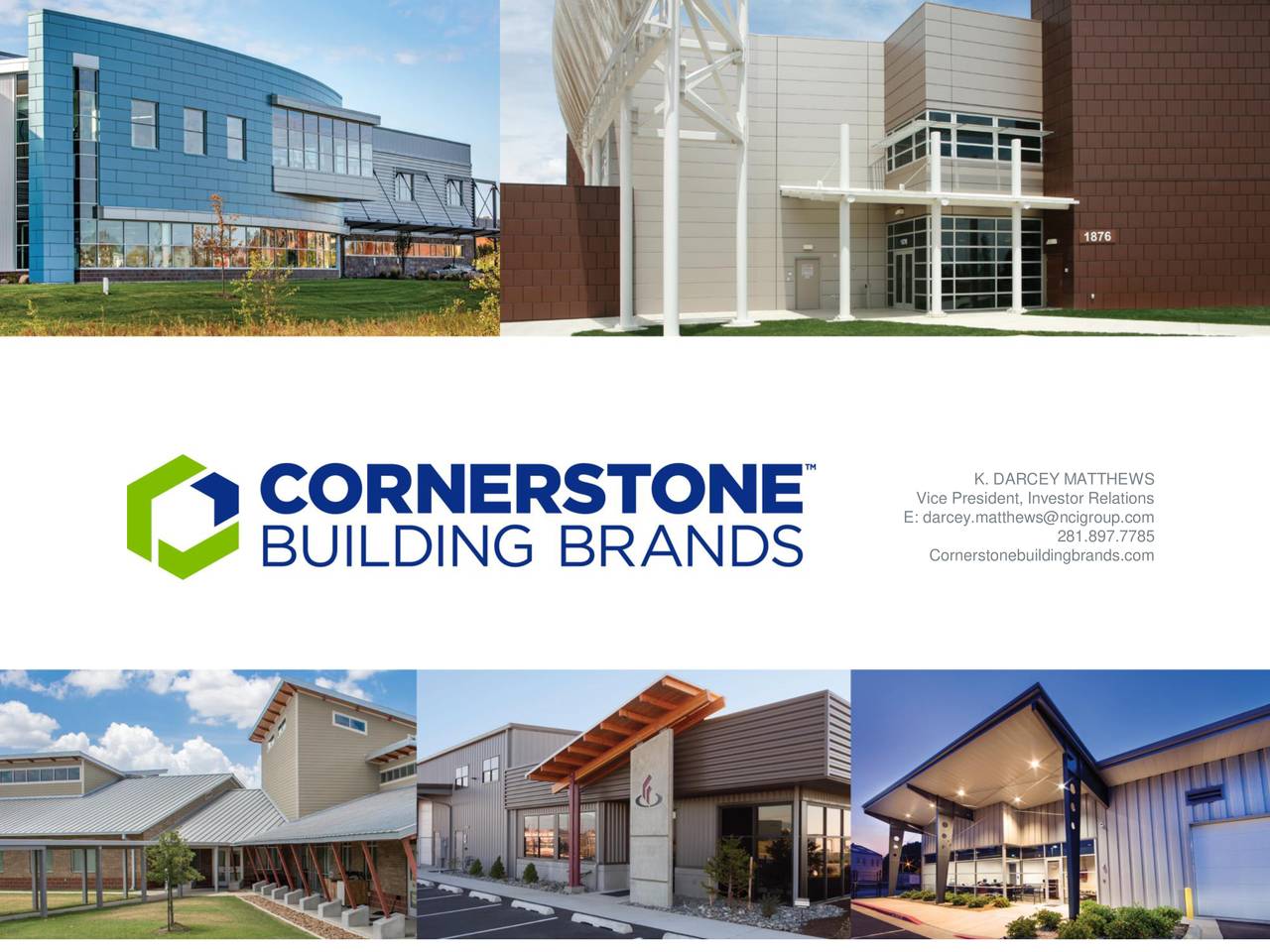Cornerstone Building Brands Inc 2019 Q2 Results Earnings Call Slides Nyse Cnr Seeking Alpha