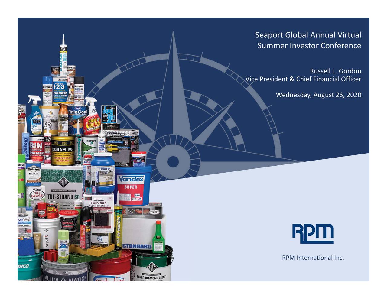 RPM International (RPM) Presensts At Seaport Global Annual Virtual