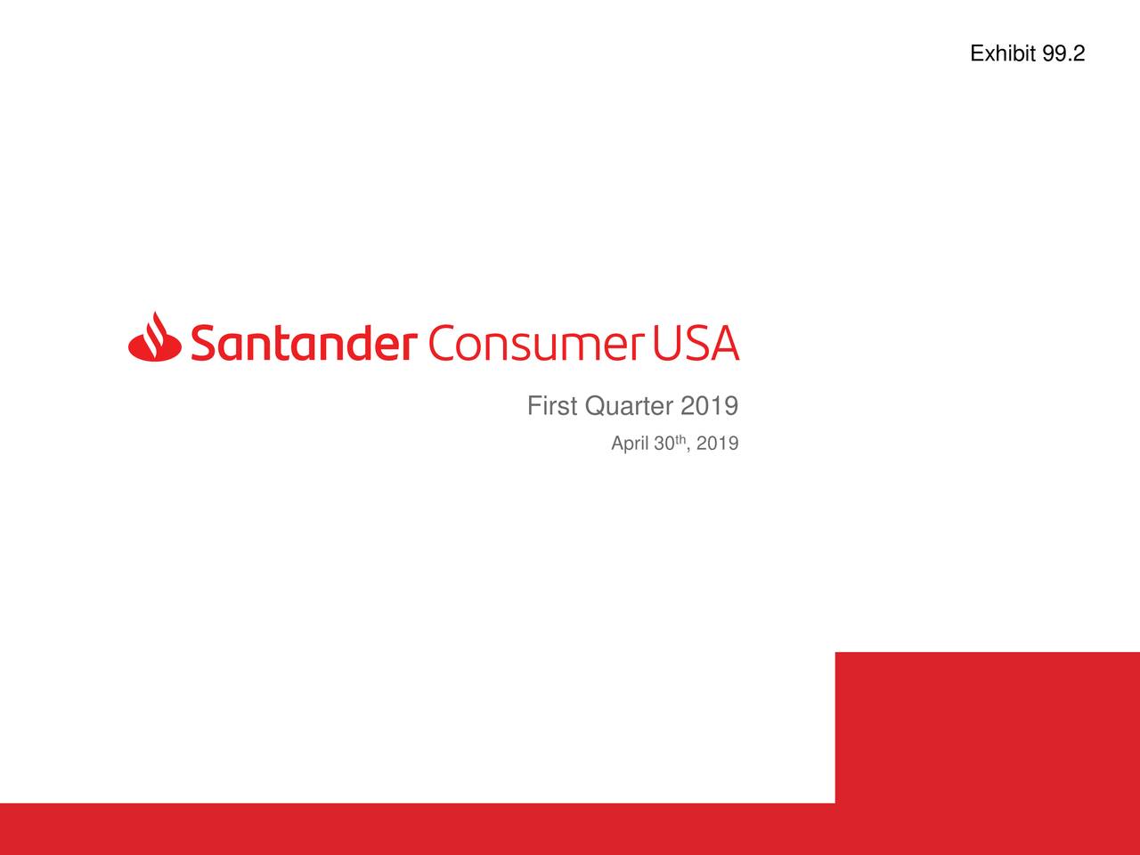 Santander Consumer USA Holdings Inc. 2019 Q1 Results Earnings Call