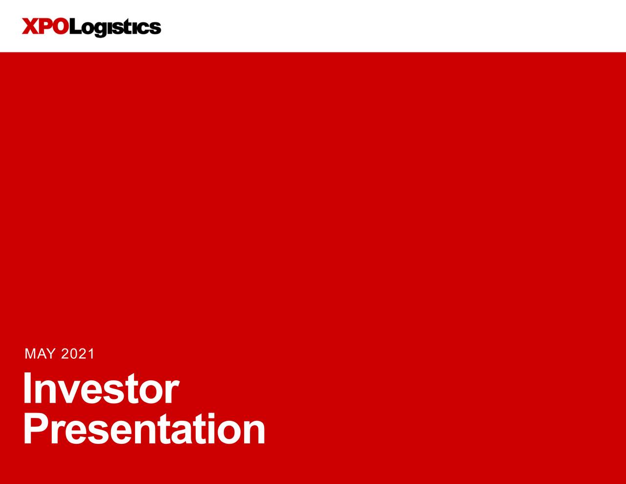 xpo logistics investor presentation