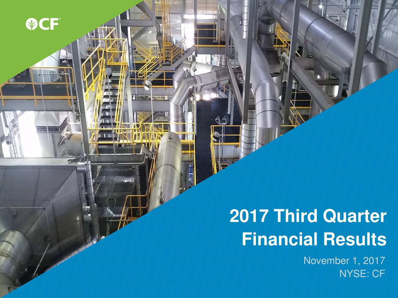 CF Industries Holdings, Inc. 2017 Q3 Results Earnings Call Slides