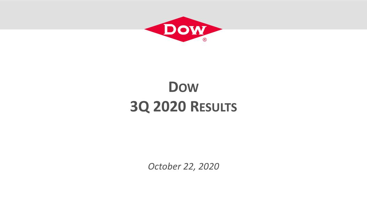 Dow Inc. 2020 Q3 Results Earnings Call Presentation (NYSEDOW