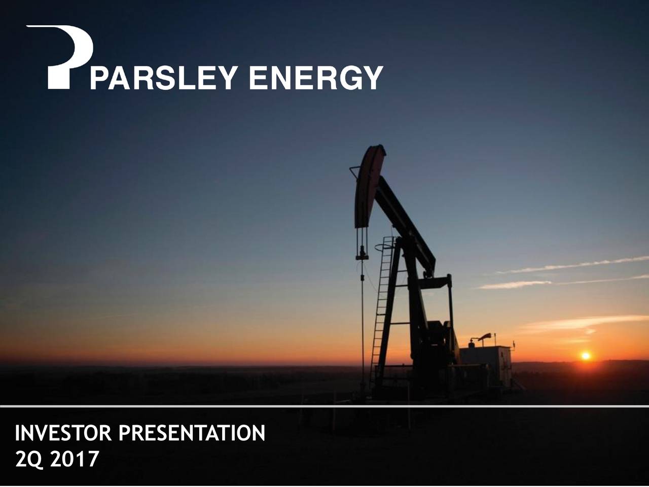 Parsley Energy, Inc. 2017 Q2 Results Earnings Call Slides (NYSEPE