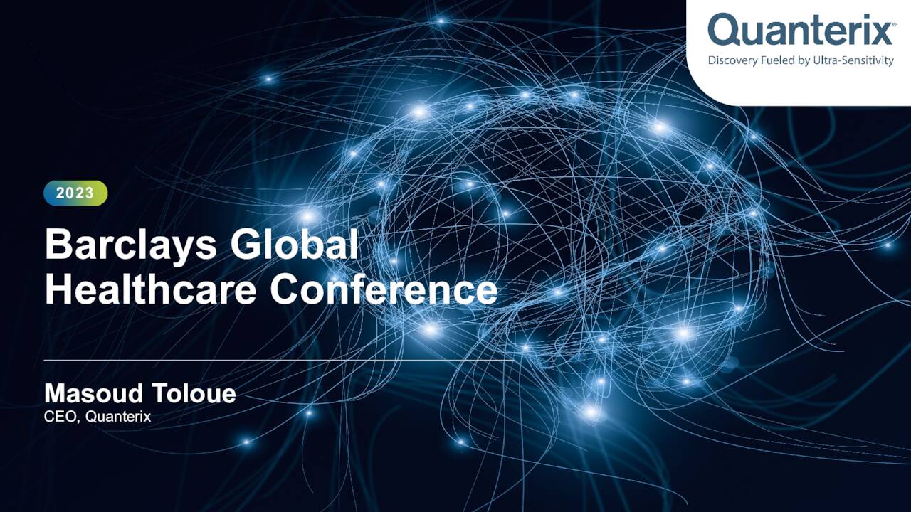 Quanterix (QTRX) presents at Barclays Global Healthcare Conference