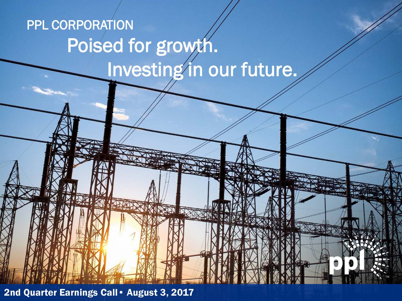 Poised for growth. Investing in our future.
