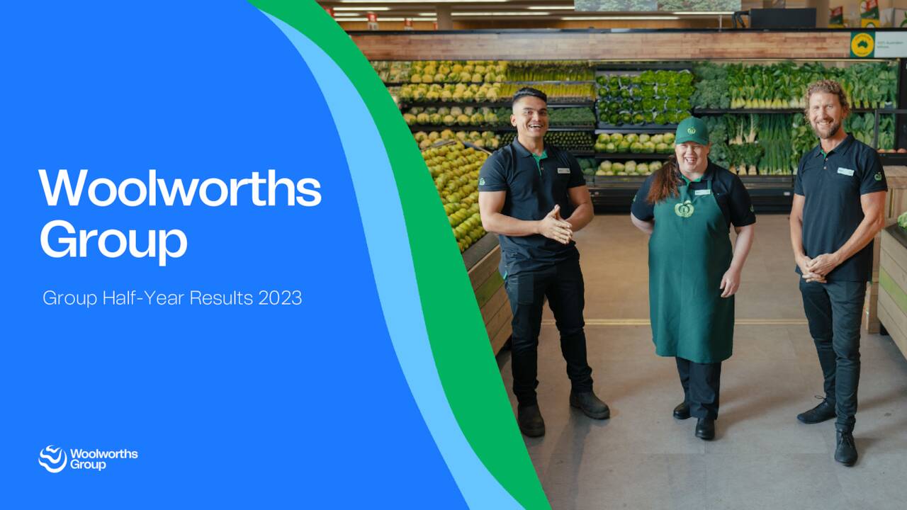 Woolworths Group Limited 2023 Q2 Results Earnings Call Presentation (OTCMKTSWOLWF