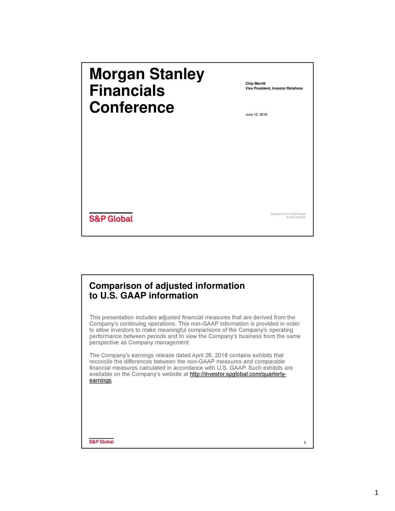 Morgan Stanley Investor Relations >> S P Global Spgi Presents At Morgan Stanley Financials Conference Morgan Stanley Investor Relations >> S P Global Spgi Presents At Morgan Stanley Financials Conference