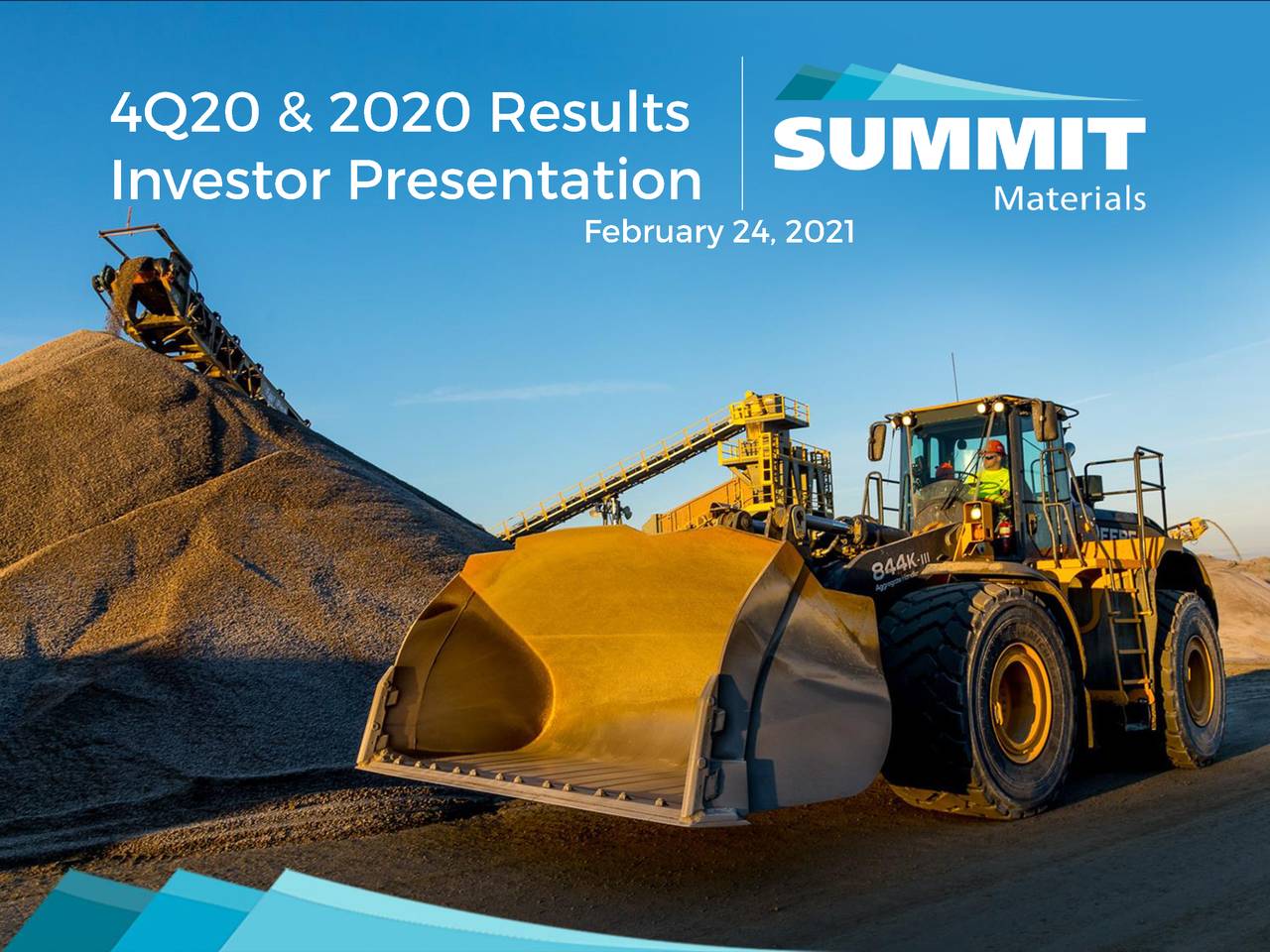 Summit Materials, Inc. 2020 Q4 Results Earnings Call Presentation