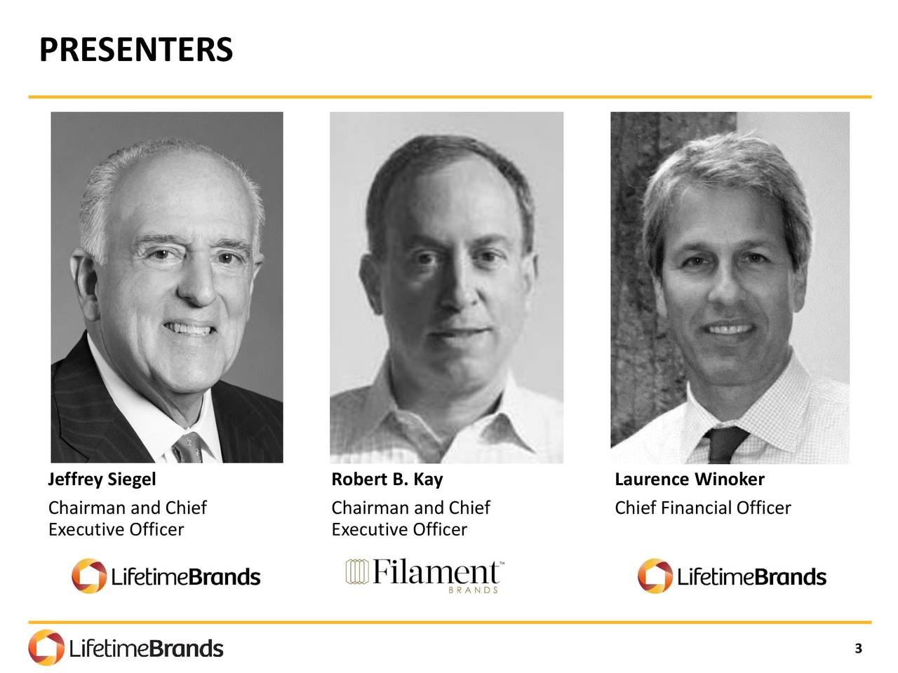 Lifetime Brands (LCUT) To Acquire Filament Brands Slideshow