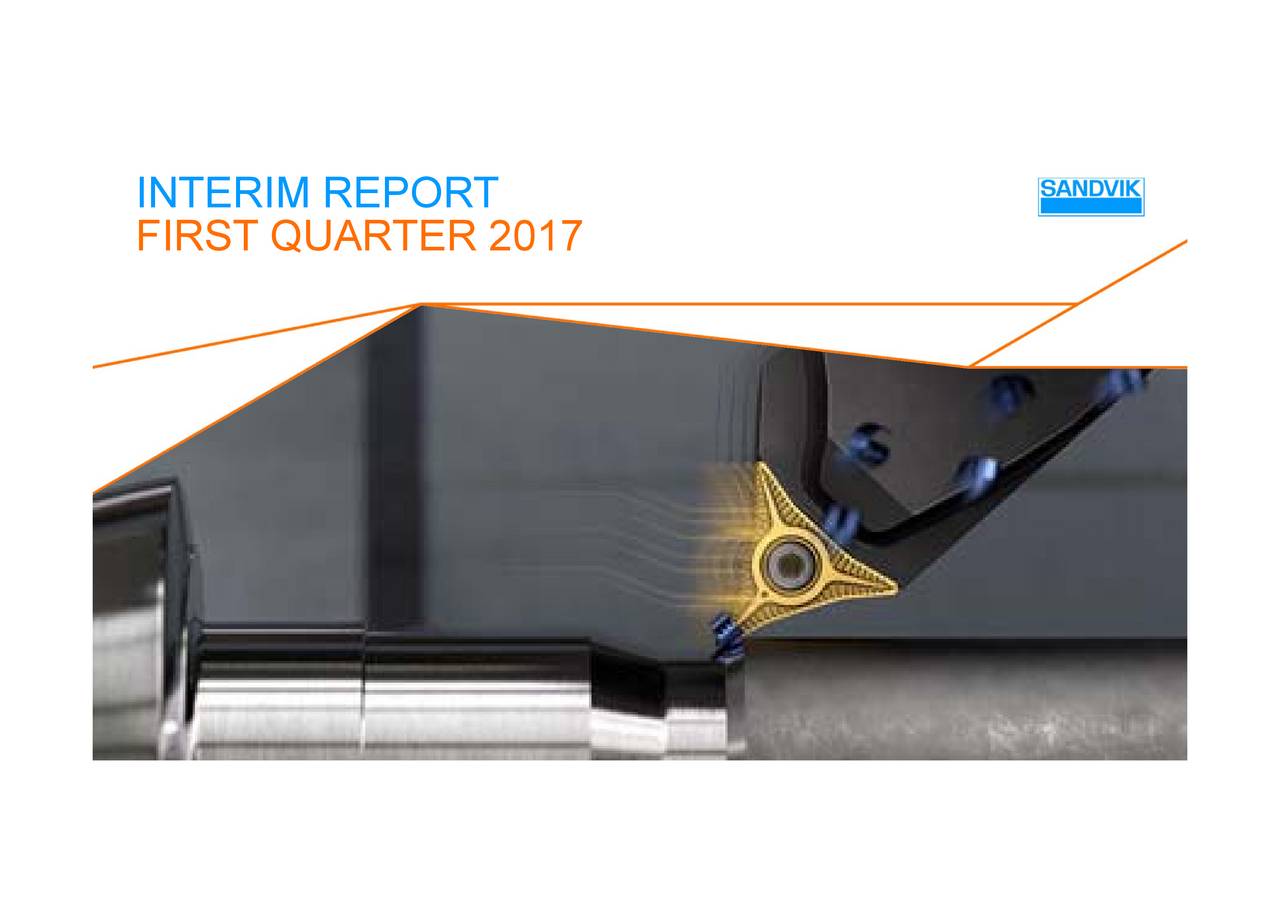 Sandvik AB 2017 Q1 Results Earnings Call Slides (OTCMKTSSDVKF