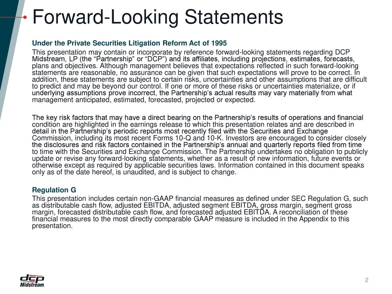 Forward-Looking Statements