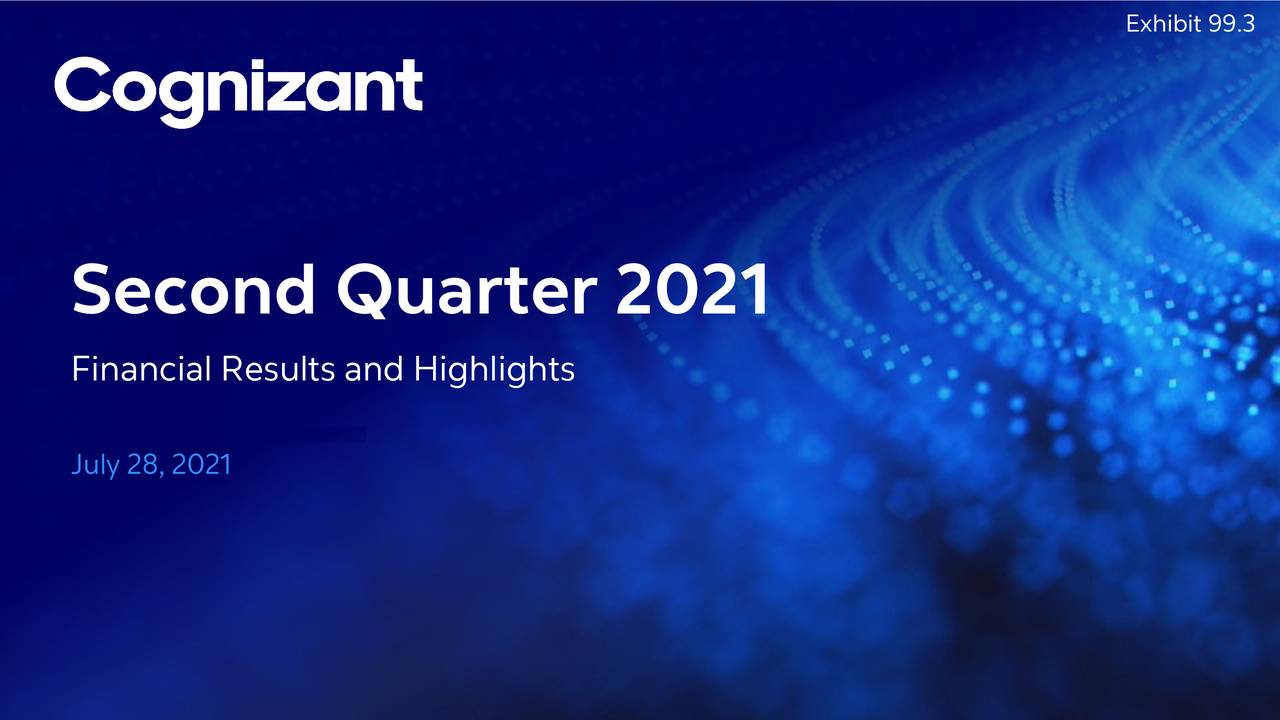 Cognizant Technology Solutions Corporation 2021 Q2 Results Earnings