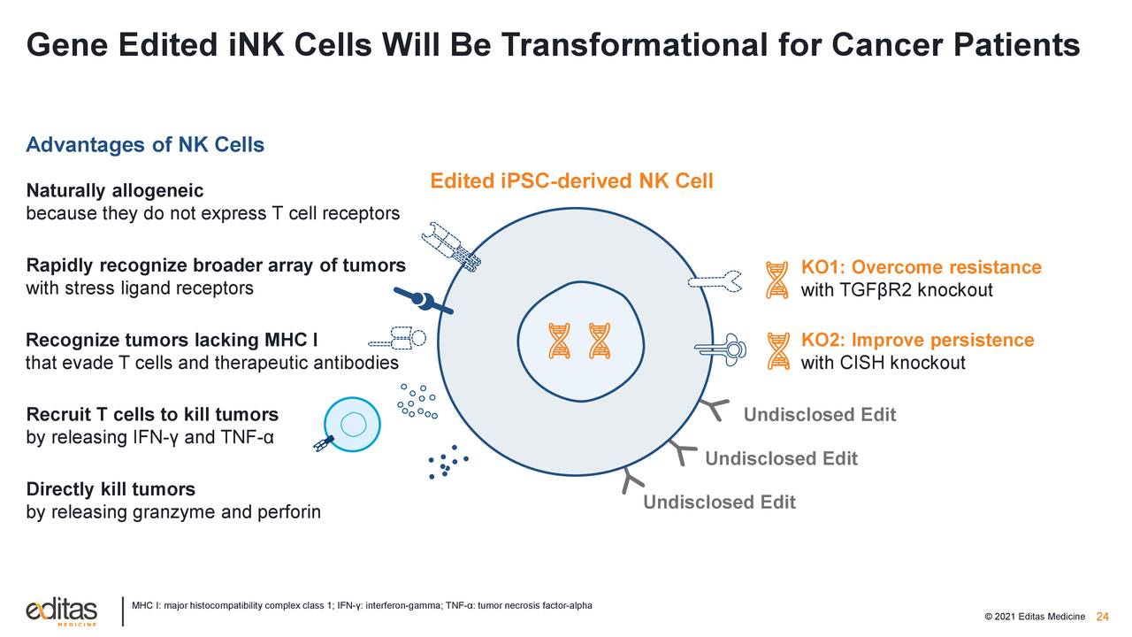 Gene Edited iNK Cells Will Be Transformational for Cancer Patients