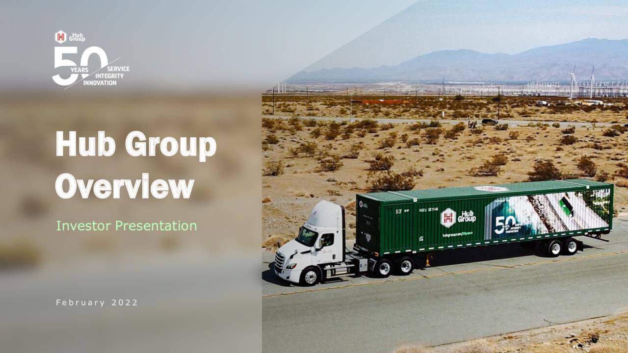 Hub Group (HUBG) Investor Presentation Slideshow (NASDAQHUBG