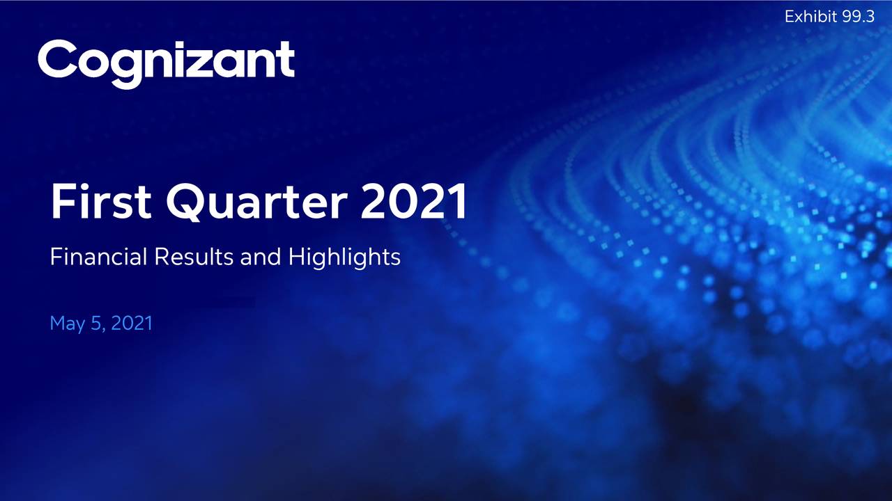 Cognizant Technology Solutions Corporation 2021 Q1 Results Earnings
