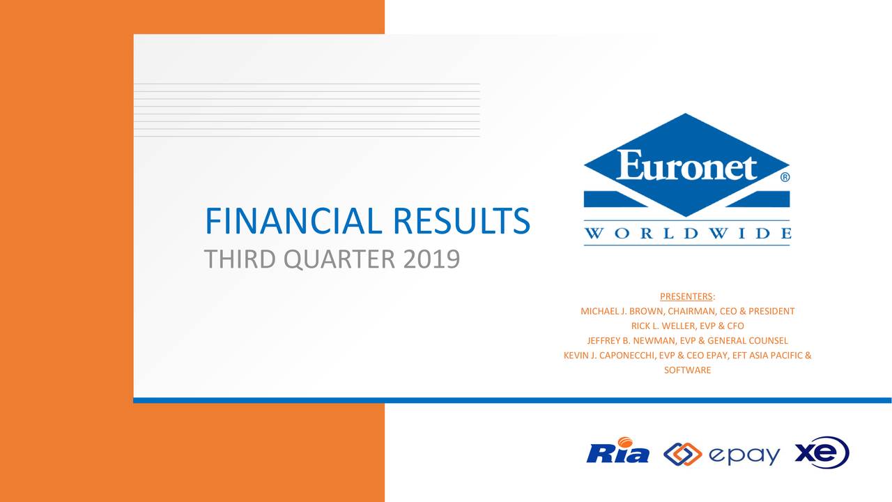 Euronet Worldwide, Inc. 2019 Q3 - Results - Earnings Call Presentation ...