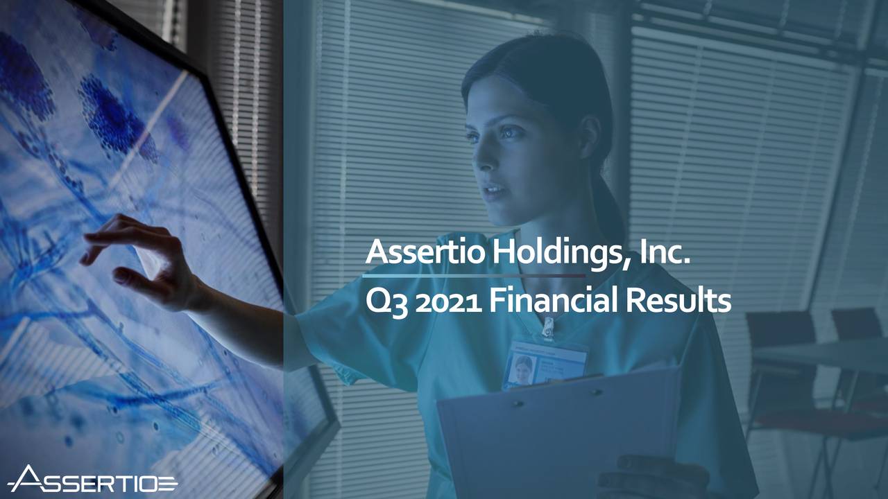 Assertio Holdings, Inc. 2021 Q3 - Results - Earnings Call Presentation ...