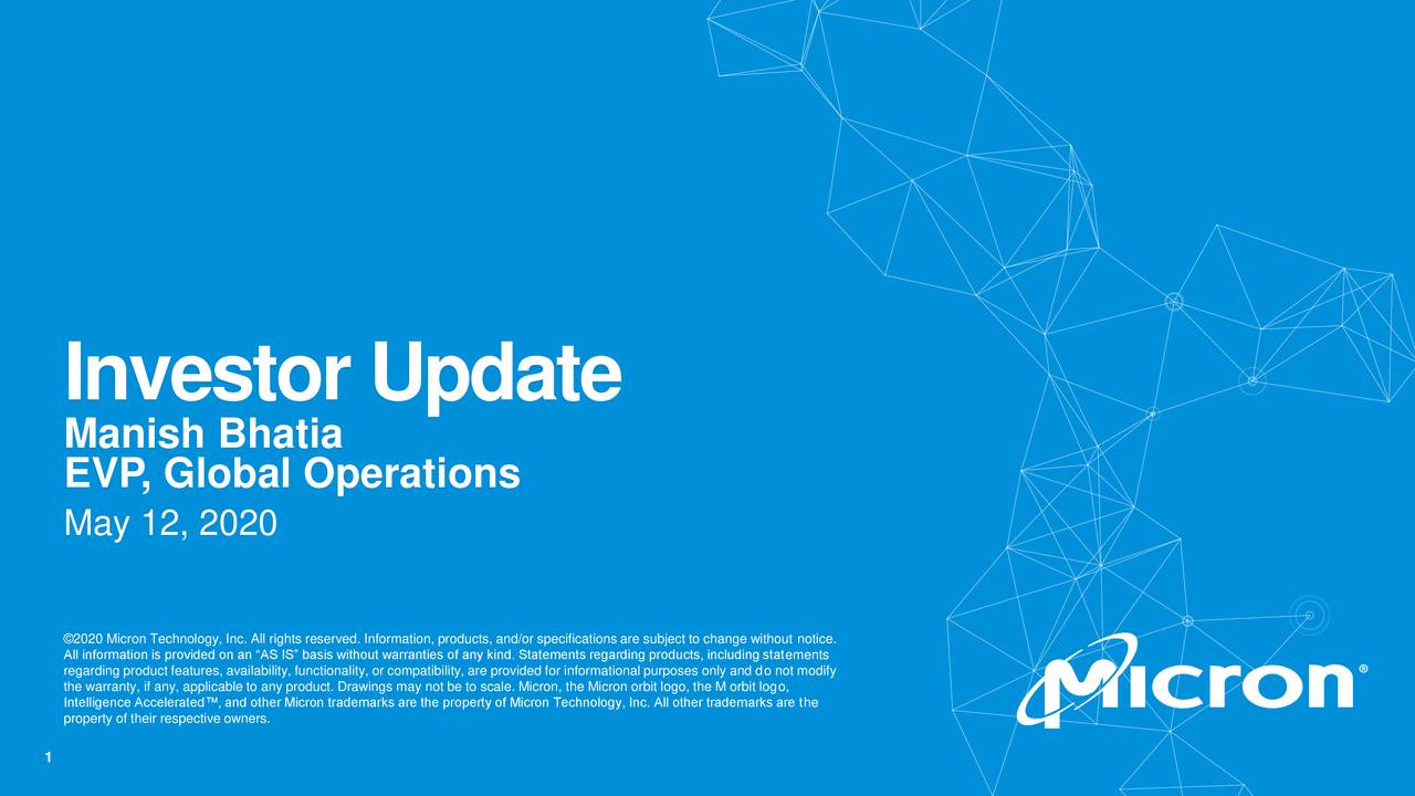 Micron Technology (MU) Investor Presentation Slideshow (NASDAQMU