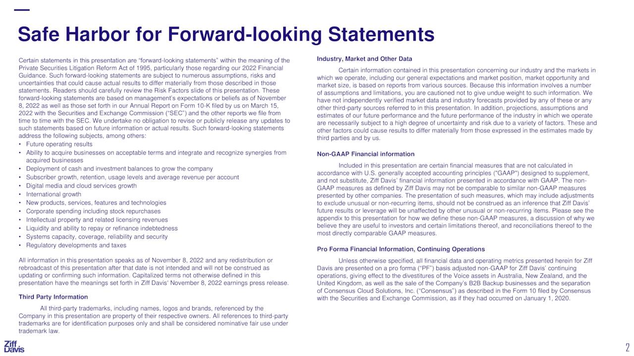 Safe Harbor for Forward-looking Statements