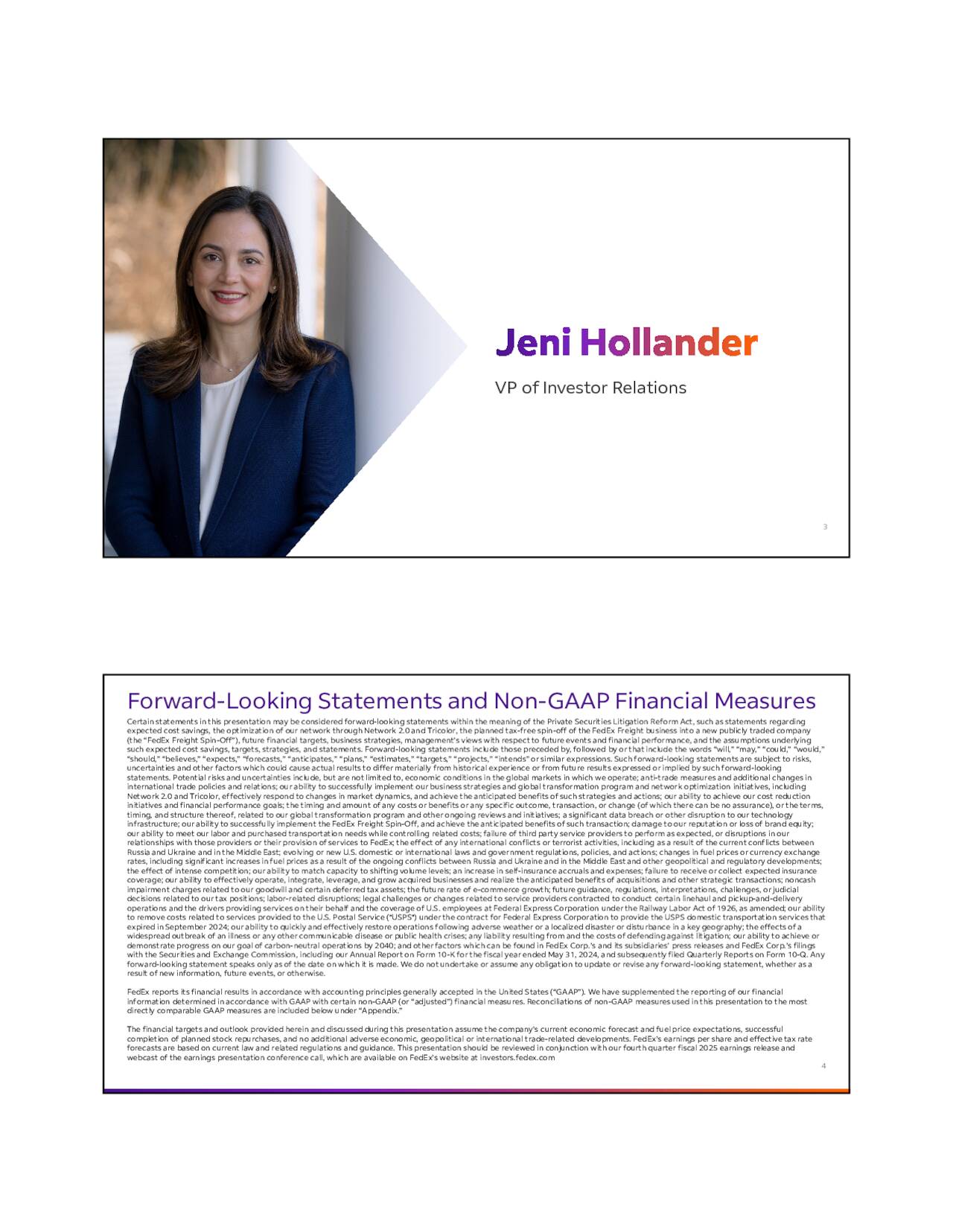 FedEx Corporation 2025 Q4 - Results - Earnings Call