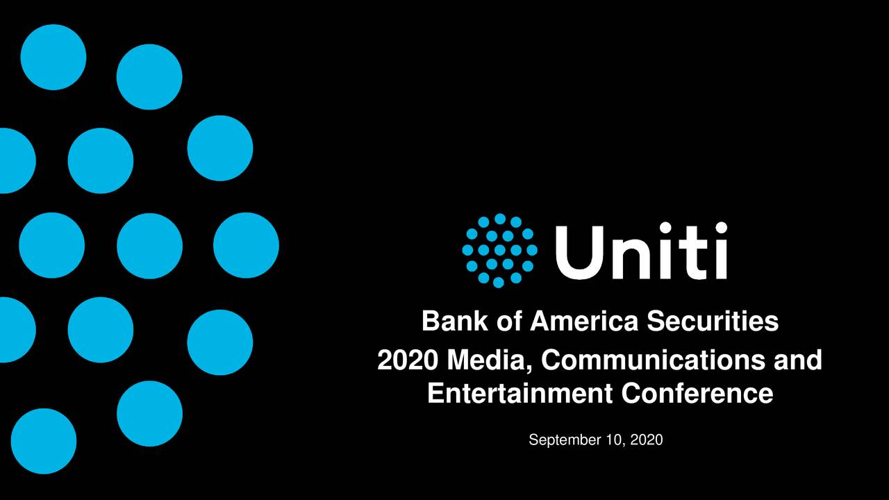 Uniti Group Inc. (UNIT) Presents At Bank of America Securities 2020